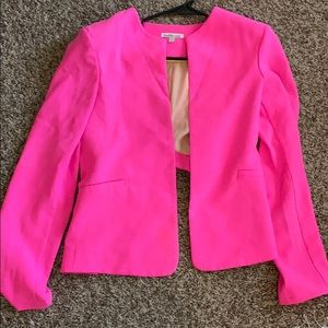 Neon pink blazer